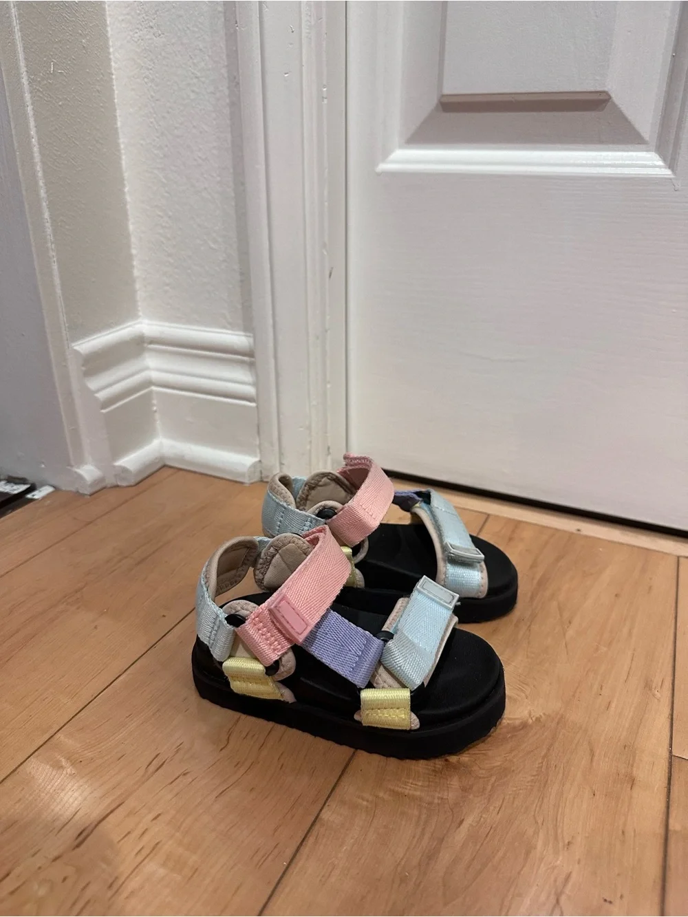 GAP Kids Pastel Strap Sandals in Pink, Blue, Yellow, Lavender